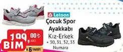LETOON ÇOCUK SPOR AYAKKABI  KIZ-ERKEK